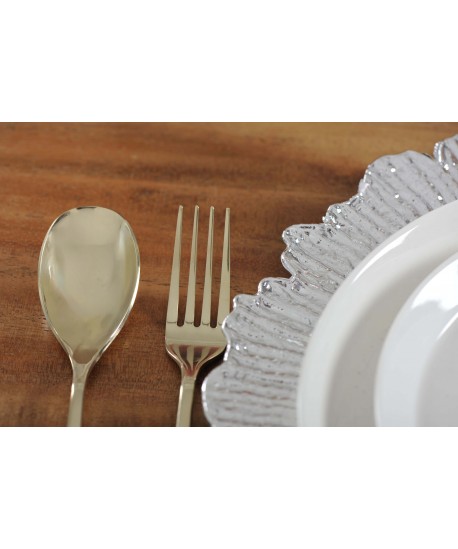 Silver flower placemat