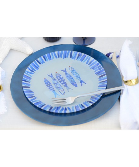Blue placemat