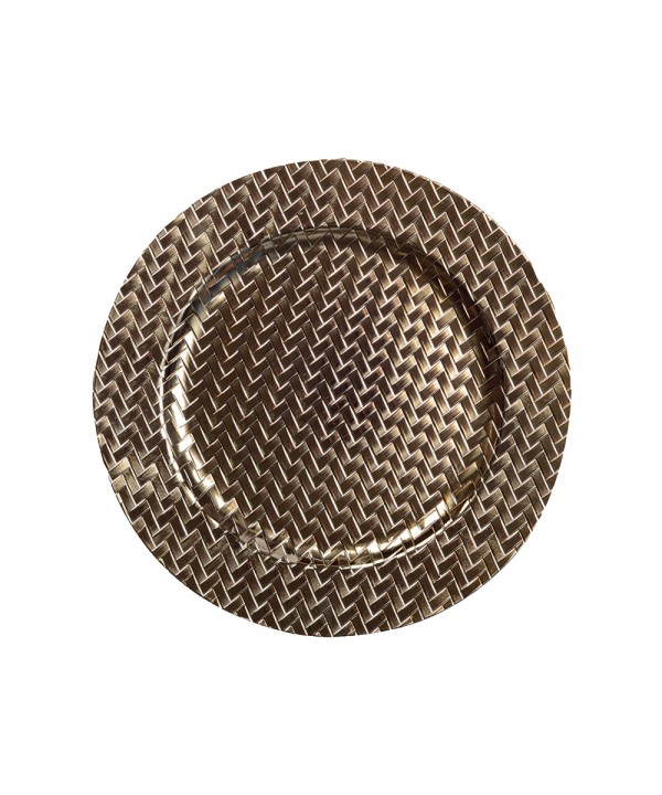 Gold checkered placemat