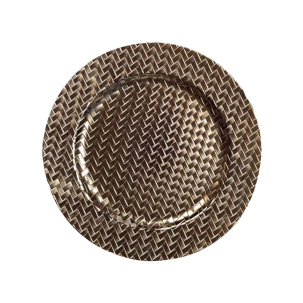 Gold checkered placemat