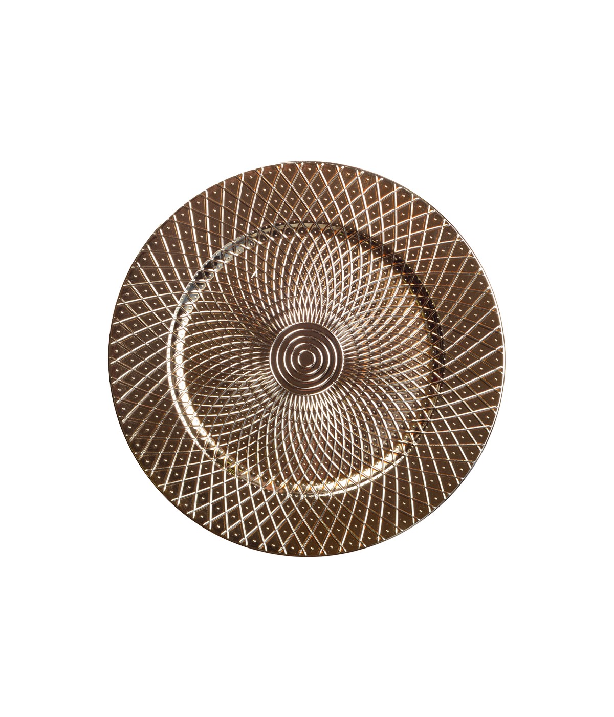 Dessous d'assiette à relief doré