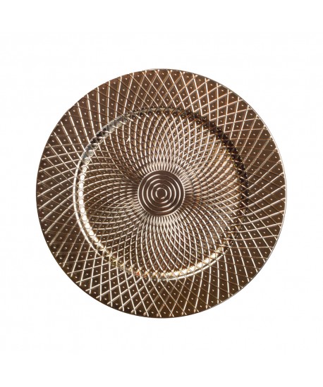 Dessous d'assiette à relief doré
