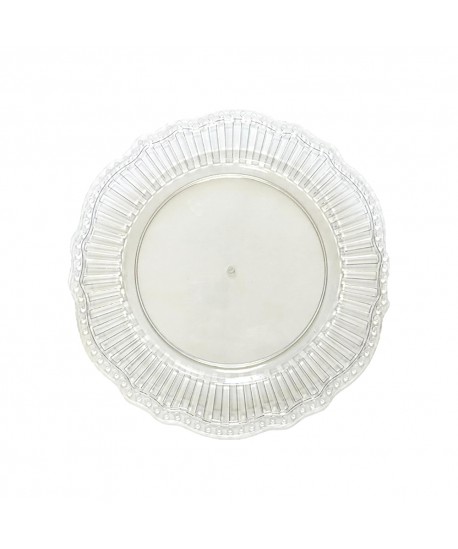 Dessous d'assiette transparent ondule