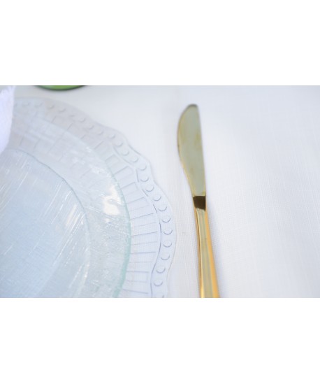 Dessous d'assiette transparent ondule