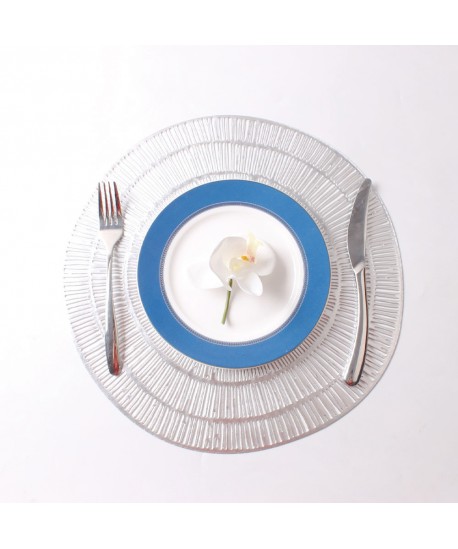 Dessous d'assiette argent
