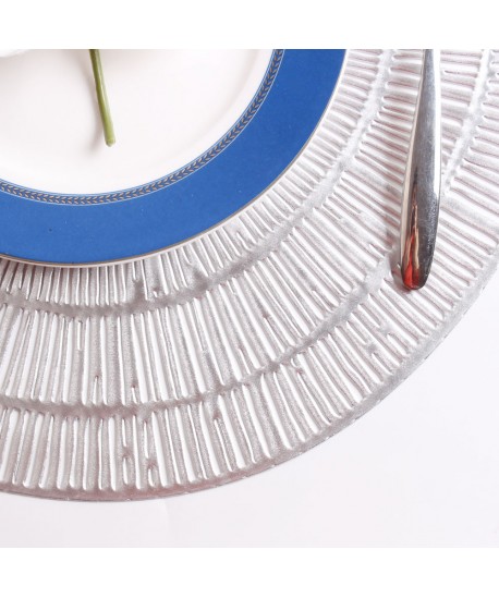 Dessous d'assiette argent
