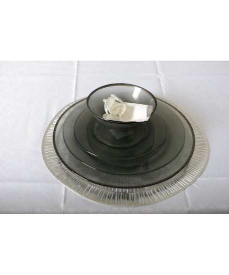 Dessous d'assiette argent