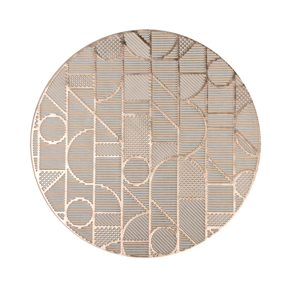 Dessous d'assiette géométrique doré