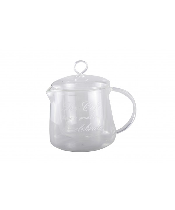 Théière double paroi avec inscription