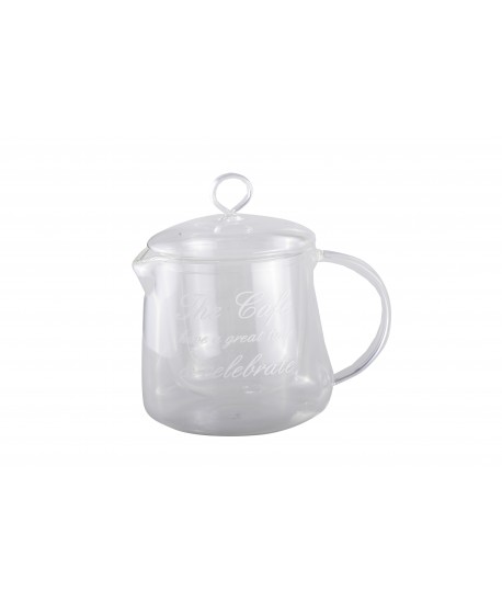 Théière double paroi avec inscription