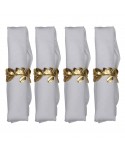 Leaf napkin rings - set of 4