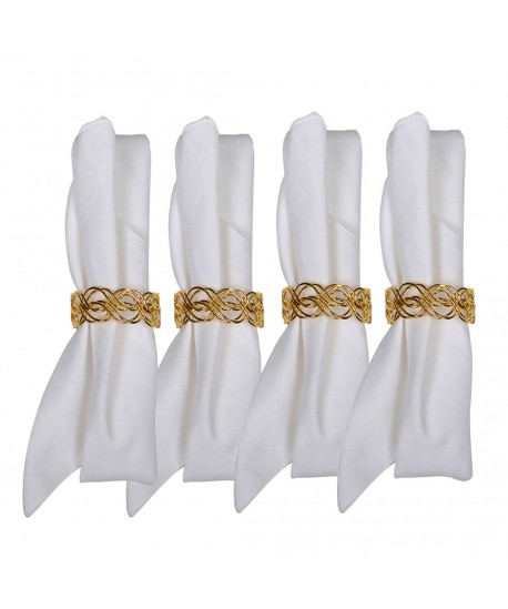 Braided napkin rings - set of 4