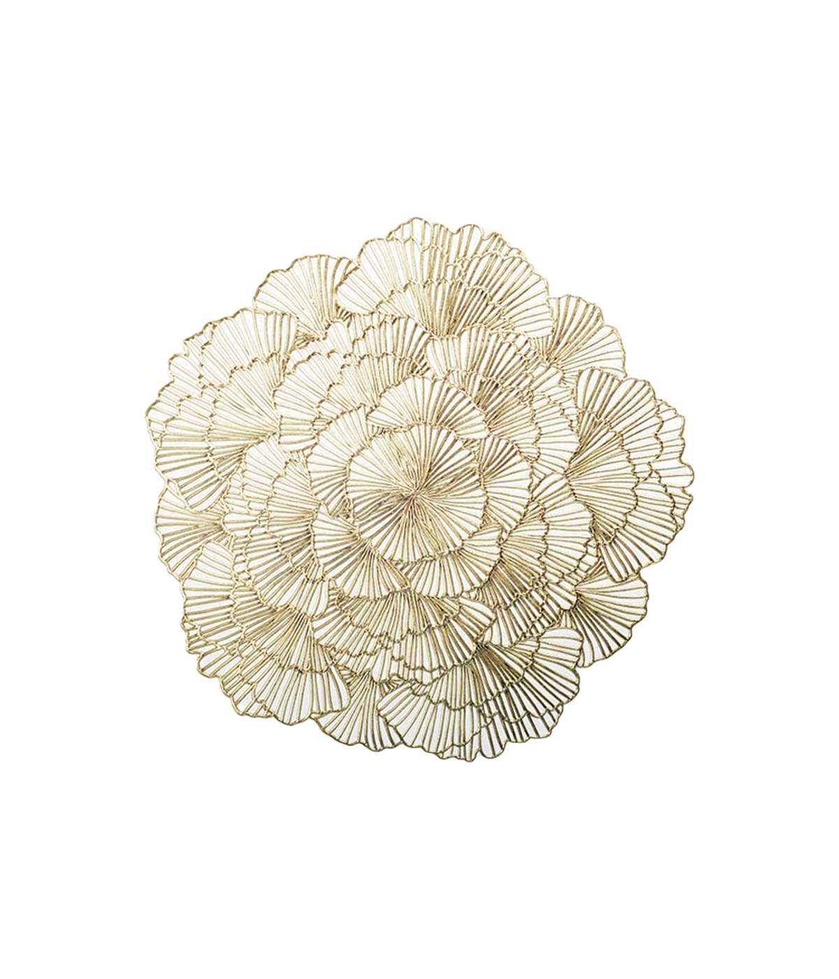 Dessous d'assiette pétale dorée