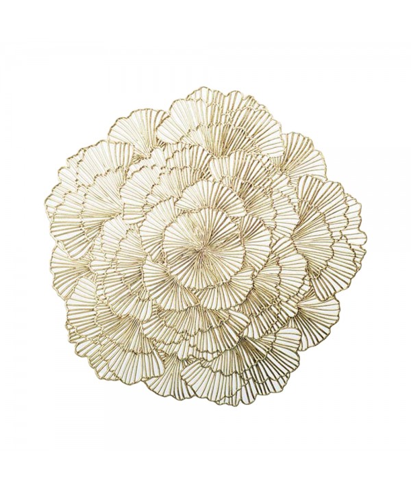 Golden petal placemat