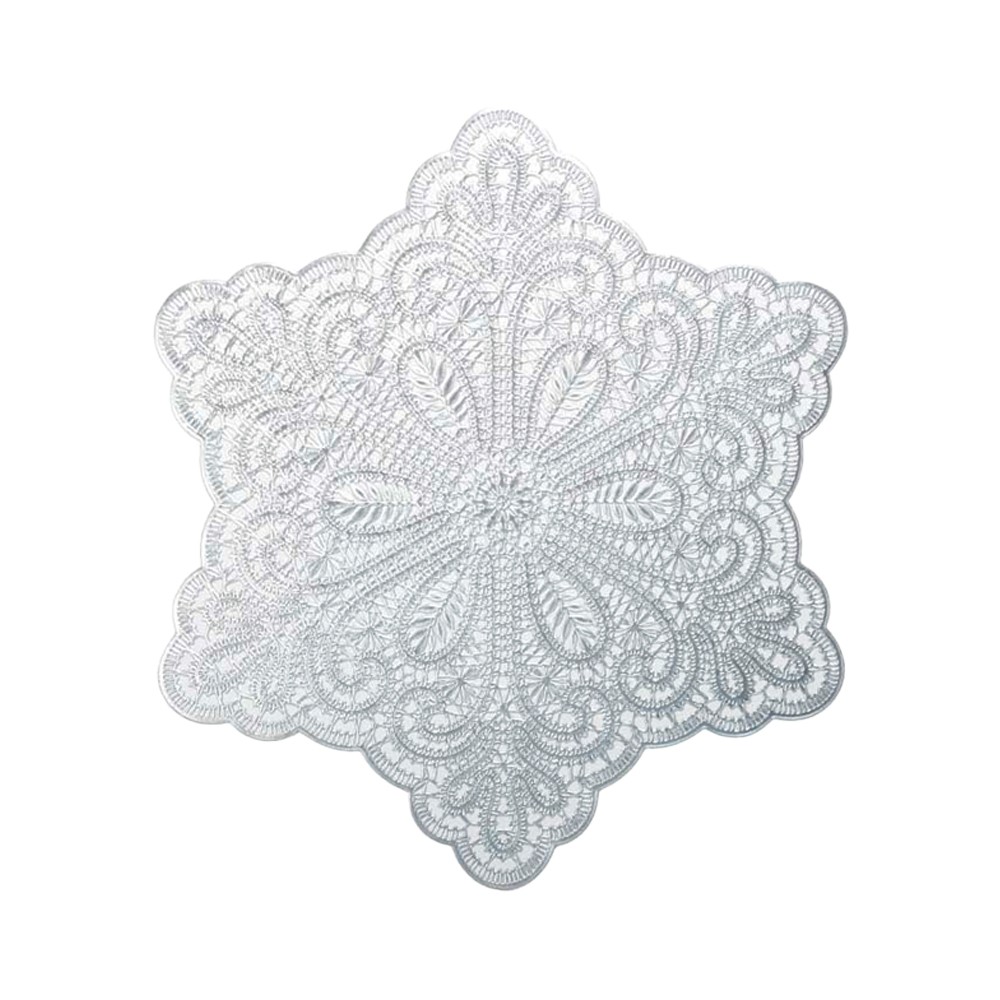 Silver star placemat 38cm
