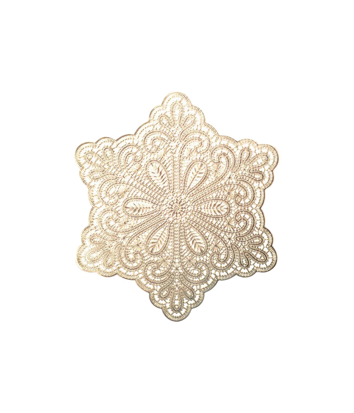 Dessous d'assiette étoile dorée 38cm