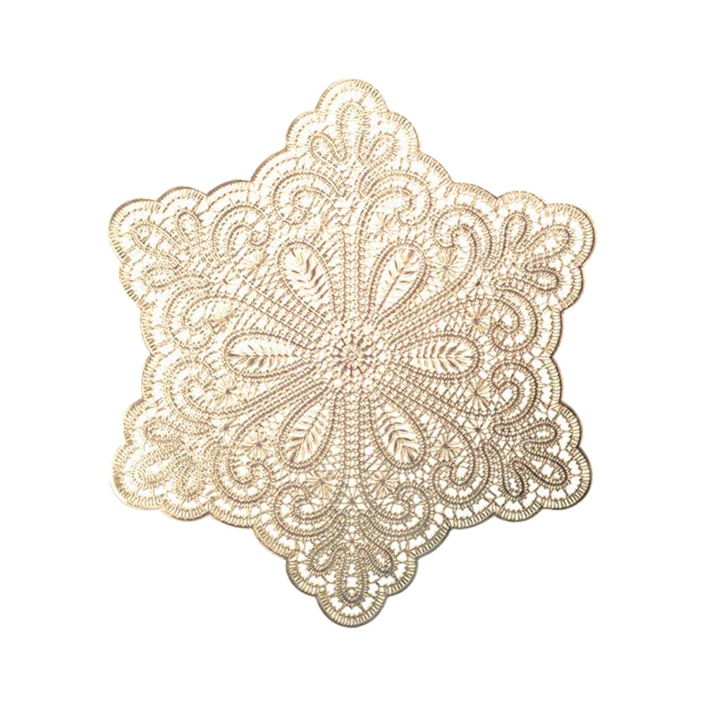 Dessous d'assiette étoile dorée 38cm