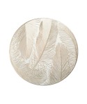 Golden round placemat 38cm