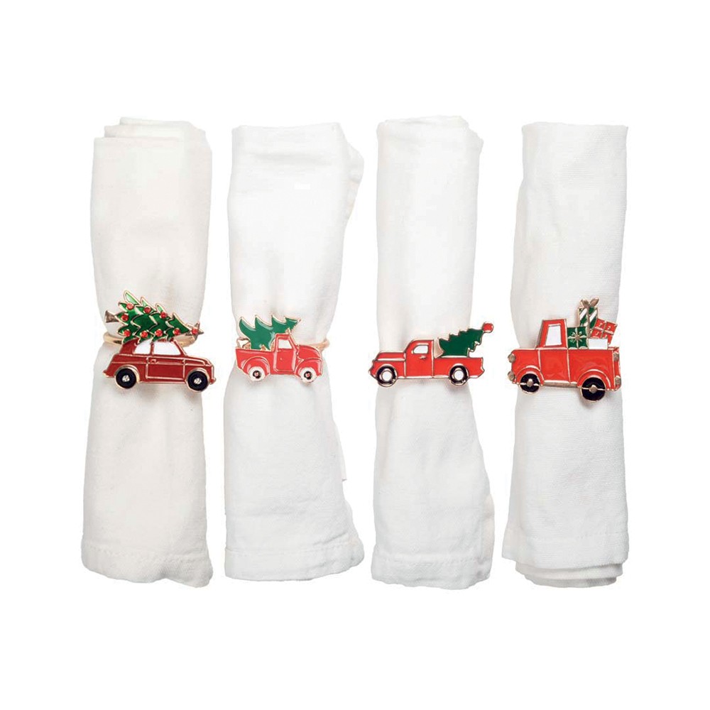 Christmas napkin rings - set of 4