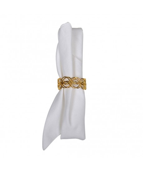 Braided napkin rings - set of 4