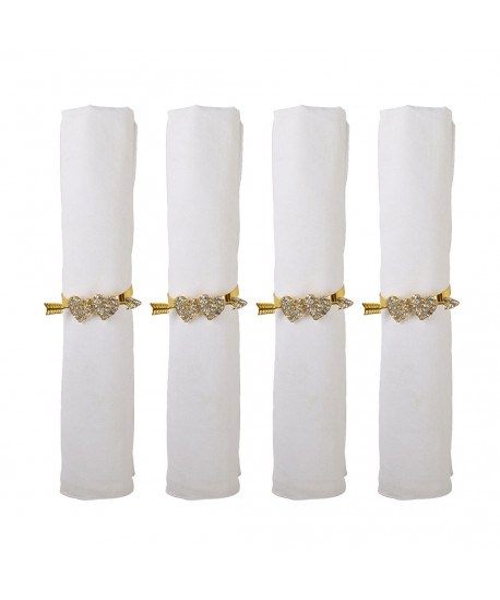 Heart napkin rings - set of 4