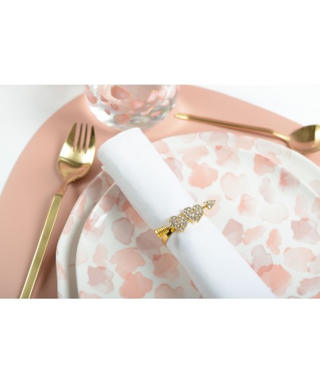 Heart napkin rings - set of 4