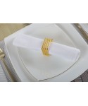 Square napkin rings - set of 4