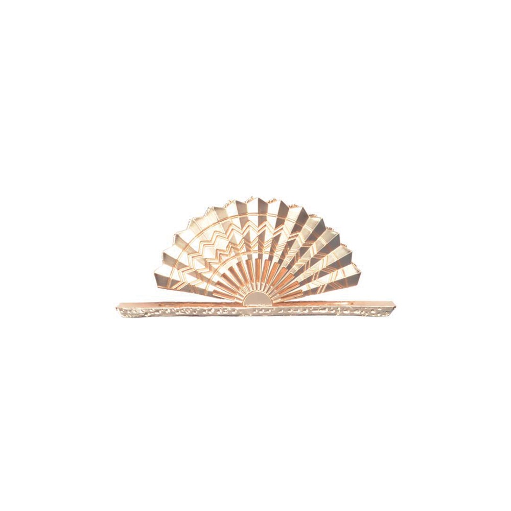 Golden fan napkin holder
