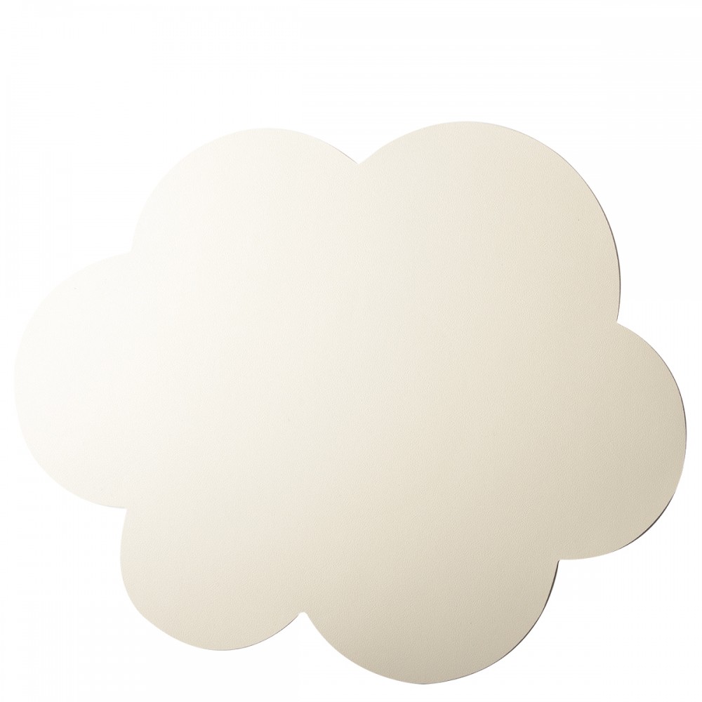 White cloud fake leather placemat