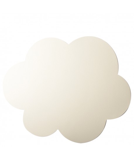 White cloud fake leather placemat