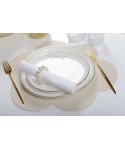White cloud fake leather placemat