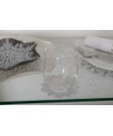 Silver snowflake coasters - set of 6