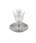 Silver maguen kiddush glass