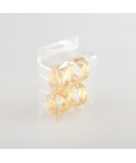 Golden woven napkin rings - set of 4