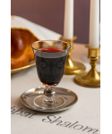 Silver maguen kiddush glass