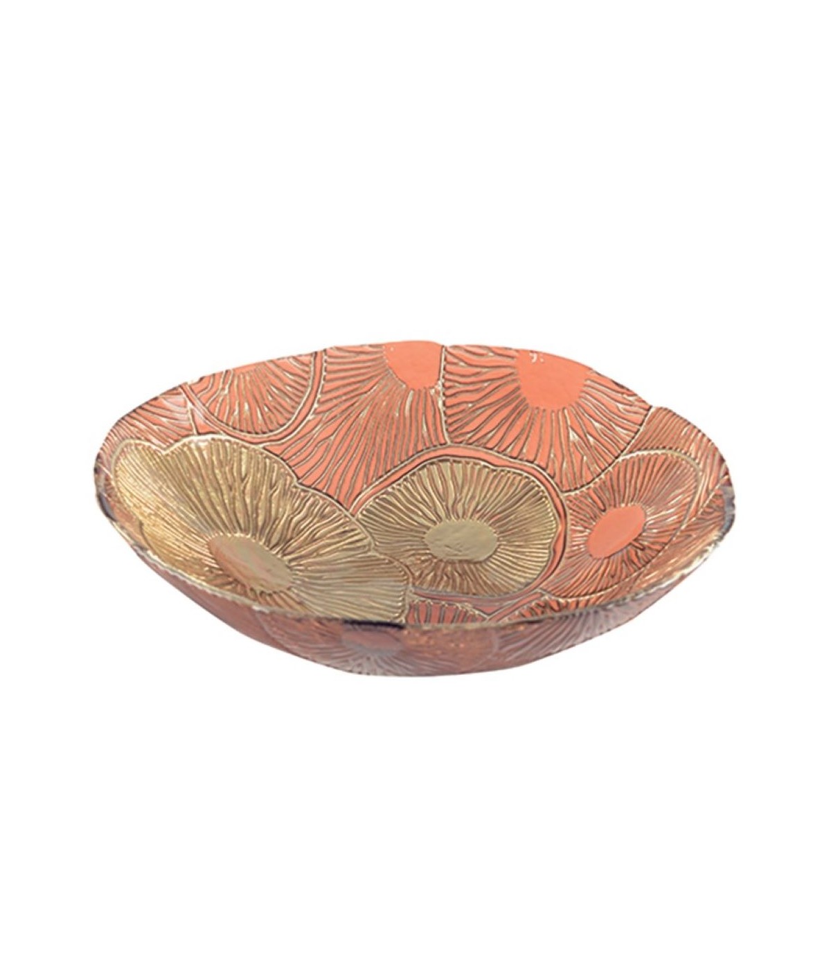 Red and gold lotus bowl 40cm