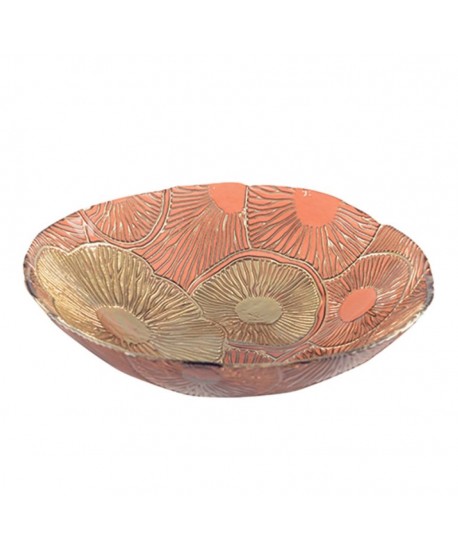 Red and gold lotus bowl 40cm