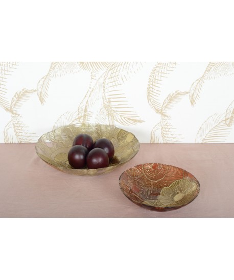 Golden lotus bowl 33cm