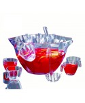 Bol a punch 7.6l +louche+ 8 tasses acrylique