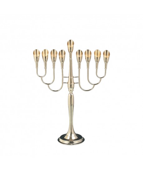Gilded menorah on stand 53x19.5x72cm
