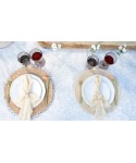 White seashell napkin rings - set of 4