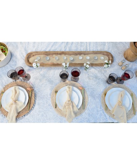 White seashell napkin rings - set of 4