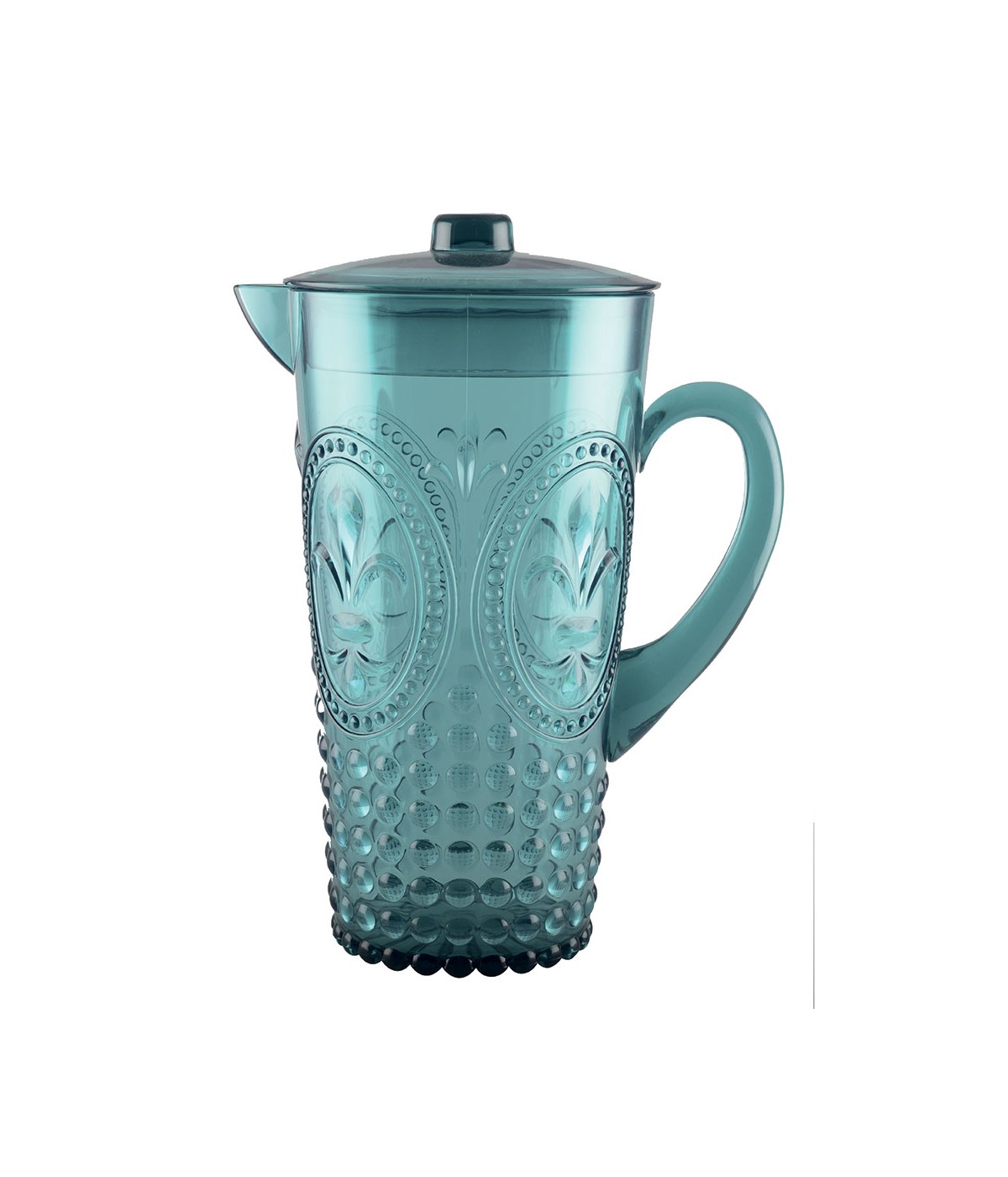 Pichet turquoise en acrylique
