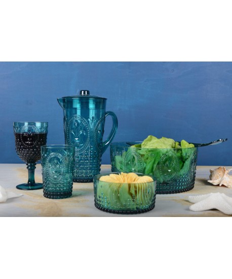 Pichet turquoise en acrylique