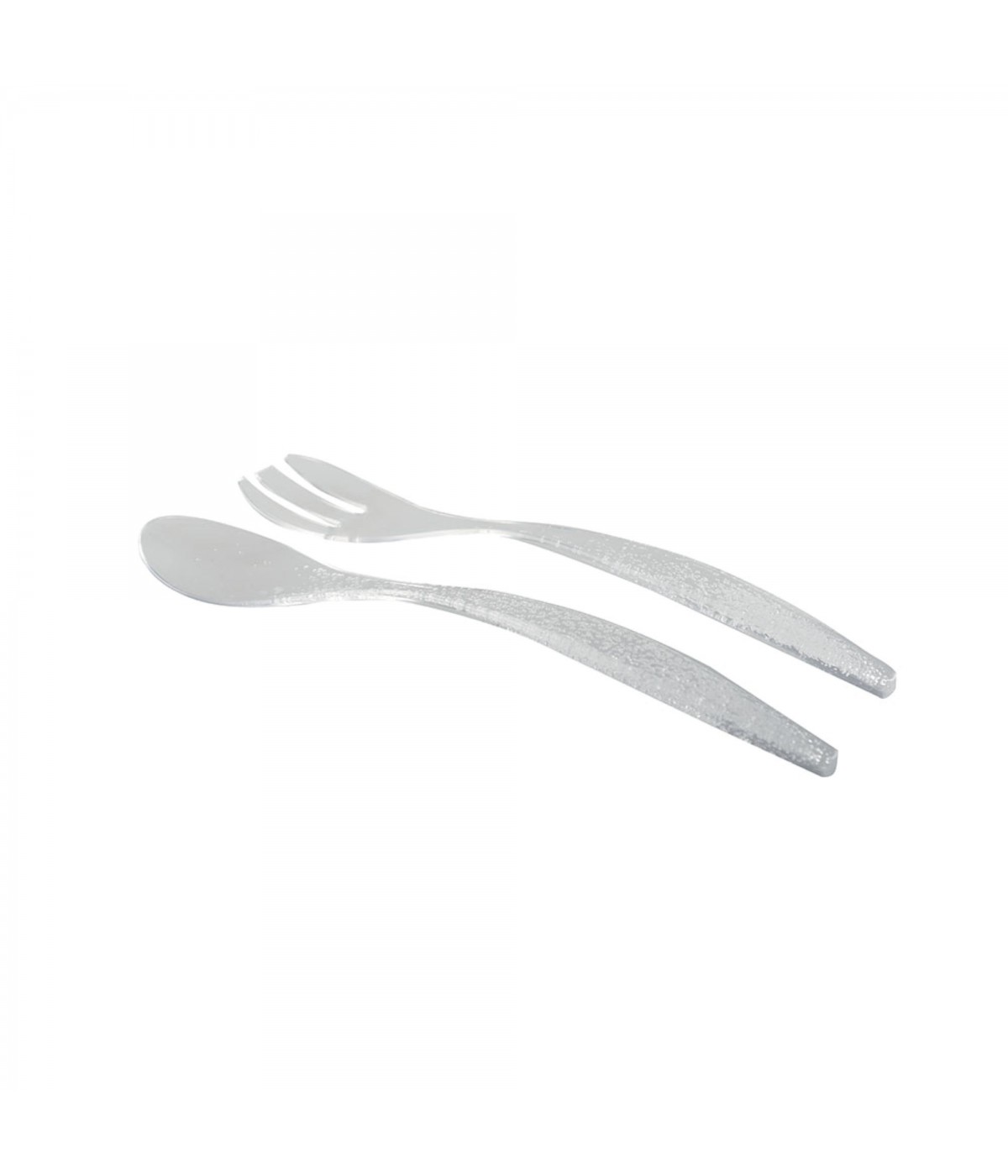 Bubble acrylic salad servers