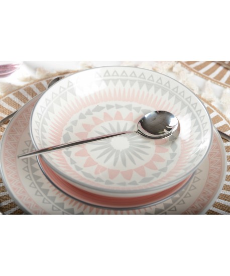 Assiette creuse rose - coachella