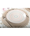 Assiette plate rose - coachella