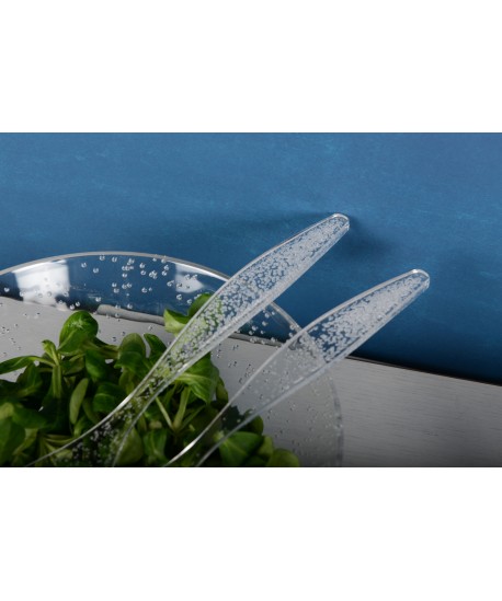 Bubble acrylic salad servers