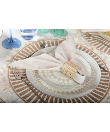 Assiette à dessert bleue - coachella