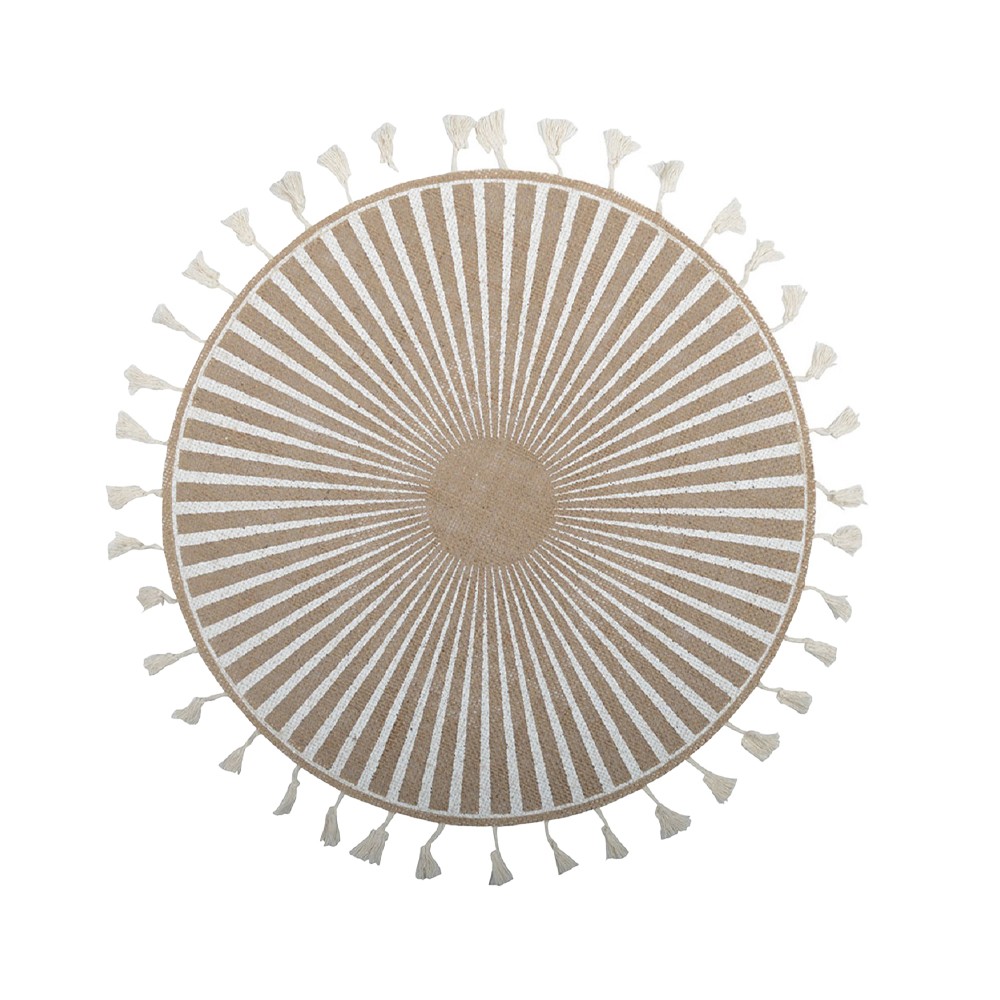 White Aztec placemat